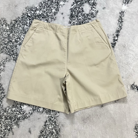 Talbots Pants - Talbots Womens Size 12 NWT Khaki Chino Shorts Classic Casual Beige